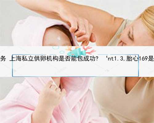 上海正规代孕服务 上海私立供卵机构是否能包成功? ‘nt1.3,胎心169是男孩还是女